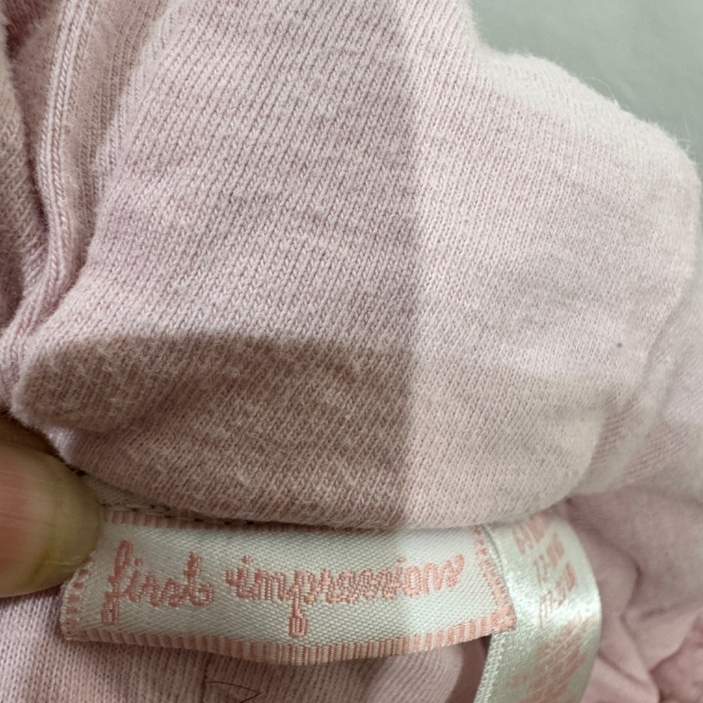 First Impressions Infant Pink Hooded Snowsuit Size 6-9 Months - Picture 6 of 6